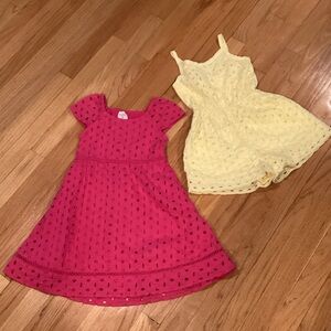 Abercrombie Kids Bundle-Pink Dress and Yellow Romper